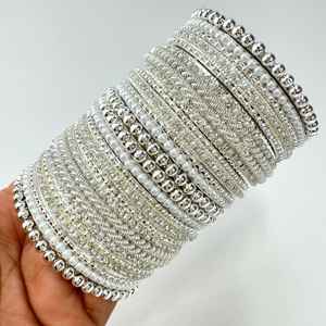 100% High Quality Wedding Wear Custom Design Bridal Bangles <b>Sets</b> Cheap Price Bridal Chura <b>Set</b> at Low MOQ - Product Image 6