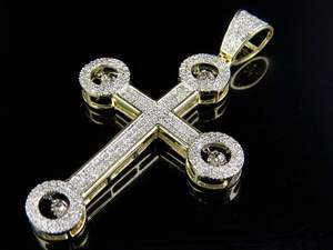 Estilo de lujo de moda Moissanite Diamond Circle Design Cross Pendant en plata 925 Iced Out Hip Hop Jewelry para hombres - Product Image 4