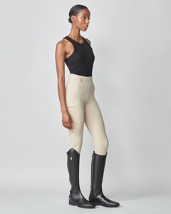Pantalones de equitación de lujo para mujer, de alta calidad, nuevo diseño, 4 colores, nailon, asiento completo, estampado de silicona, pantalones de montar para mujer - Product Image 1