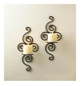 Vintage Wrought <b>Iron</b> Metal Candle Holder Centerpiece Star Shape Design Premium Quality Metal Candle Holder - Product Image 2