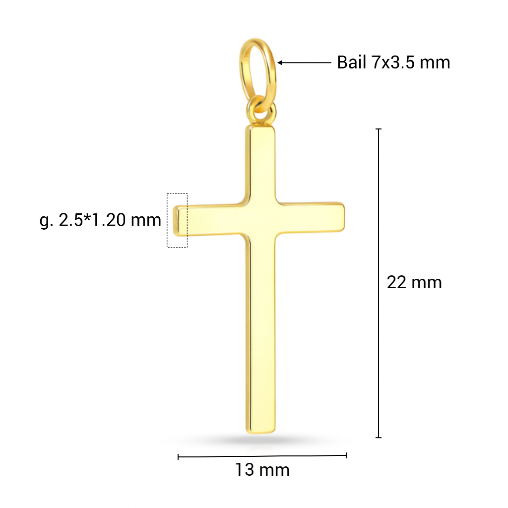 เยลโลว์โกลด์ 22x13มม