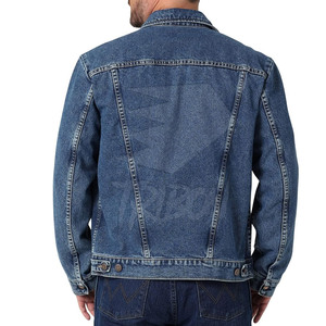 Veste d'hiver confortable et légère pour hommes de la meilleure qualité, 100% coton, facile à porter avec logo à l'avant, meilleure veste en jean pour hommes - Product Image 2