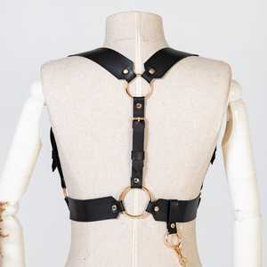 สายรัดไหล่หนังมังสวิรัติสำหรับผู้หญิง LWH-0100อุปกรณ์เสริมไหล่แบบกอธิคพังค์ - Product Image 4