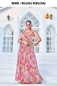 El último diseñador Rayon Printed Mirror Work Long Kurti de Fab Zone - Product Image 4