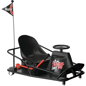 รถโกคาร์ทดริฟท์ไฟฟ้า Crazy Cart XL ขนาดผู้ใหญ่ พร้อมพวงมาลัย ธงชาติ DIY OEM พลาสติก สำหรับเล่นในร่ม - Product Image 2