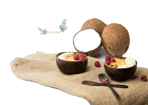 100% bol de salade et de crème glacée en coquille de noix de coco écologique naturel bol rond de haute qualité bol de noix de coco fait à la main - Product Image 3
