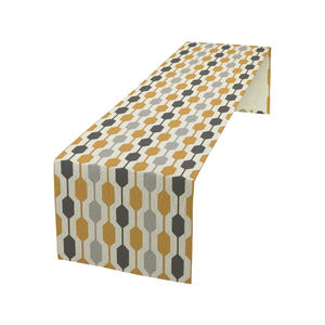 Corredores de mesa de boda de material de algodón 100% bordados a granel con logotipo privado personalizado - Product Image 1