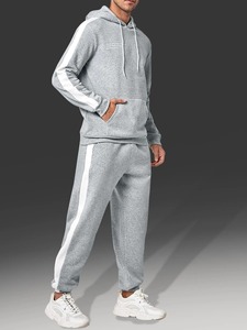 Conjunto Deportivo de Invierno para Hombre, de Alta Calidad, 2 Piezas, Sudadera con Capucha y Pantalones Deportivos, con Logotipo Personalizado, Ropa Deportiva Cálida - Product Image 4