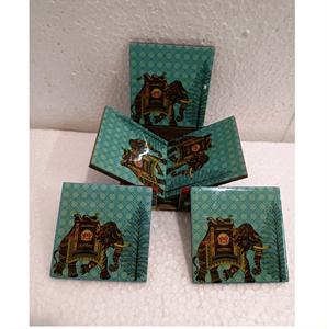 Classic Style <b>Round</b> Stone Coaster Set Custom Material for Kitchen Made in India - Product Image 6