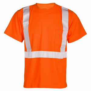 Camiseta personalizada de seguridad reflectante de alta visibilidad, camisas de seguridad reflectantes de alta visibilidad, tela personalizada de poliéster/algodón/malla para hombres - Product Image 1