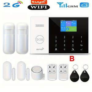 Sistema de Alarma Inalámbrico para el Hogar Tuya Smart WIFI GSM con Control por Aplicación, Detector de Puerta y Sensor de Movimiento para Protección Contra Robos - Product Image 3