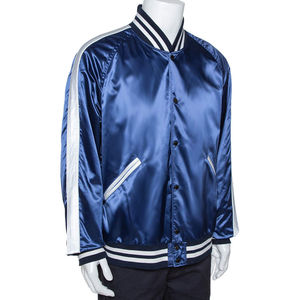 Veste de baseball en satin la plus vendue, veste universitaire de haute qualité personnalisée, couleur unie, veste universitaire en satin tendance pour hommes - Product Image 2