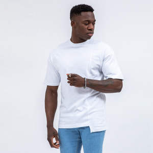 Camiseta de Verano 2026 para Hombre, 95% Algodón, 5% Elastano, Casual, Lisa, Manga Corta, Cuello Redondo, Teñida con Hilo, Suave y Transpirable, para Uso Diario - Product Image 5