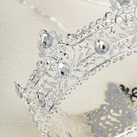 Baroque roi couronne cheveux accessoires femmes hommes diadème reconstitution historique princesse diadème Costume Royal couronnes rondes pour Cosplay Halloween
