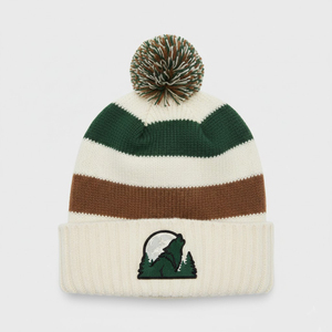 Gorro de Punto Cálido de Acrílico, Personalizable con Logotipo, Gorro de Invierno Unisex Transpirable, Diseño Jacquard Personalizado OEM - Product Image 1