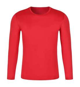 T-shirt à manches longues personnalisé avec logo, séchage rapide, uni, en polyester, pour la sécurité, la pêche en plein air, pour hommes - Product Image 1