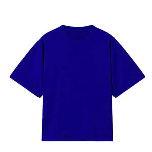 T-shirts Oversize Bleu Royal 100% Coton de Qualité Supérieure pour l'Été – Vente en Gros - Product Image 1