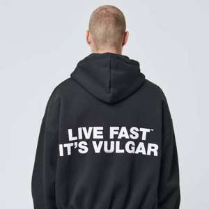 Heavyweight 100% Cotton <b>Plain</b> <b>Hoodie</b> Double Zipper Oversized Zip 430 Gsm Fleece Boxy Fit Anti-Shrink Puff Printing <b>Black</b> 6XL - Product Image 4