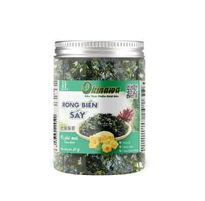 Snack croustillant aux algues Pot de 30g Raisins de mer aromatisés aux fruits de mer biologiques nutritifs d'Okinawa Vietnam Durée de conservation de 1 an Marque privée - Product Image 3