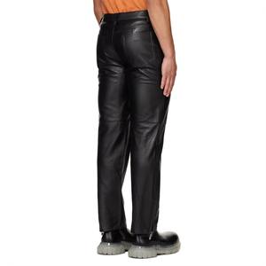 Pantalones de cuero de gran oferta con logotipo personalizado e impresión OEM pantalones de hombre transpirables de buena calidad - Product Image 2