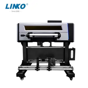 Mini imprimante d'autocollants XP600 à double tête 42cm 2-en-1 UV DTF Machine d'impression d'autocollants UV multifonctionnelle en relief pour l'extérieur 420mm