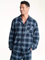 Pyjamas et Robes Thermiques Classiques en Satin à Boutons, Respirants, 100% Fibre de Bambou, Ensembles de Vêtements de Nuit pour Hommes Grandes Tailles, Couleur Unie – Meilleures Ventes