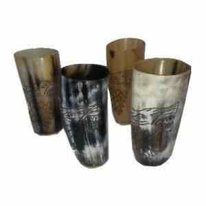 Vasos de Cuerno de Búfalo Naturales de Lujo, Hechos a Mano, Ecológicos, Diseño Personalizable, de Alta Calidad, Cortos, Tradebit - Product Image 5