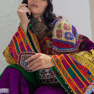 2025 Hola nueva llegada vestidos étnicos afganos bordados completos para mujeres mejores fabricantes vestido Kuchi afgano con hecho a mano - Product Image 4