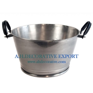 Seau à glace de luxe conçu avec poignée vente chaude 2024 refroidisseur de Champagne refroidisseur de vin exportateur de Champagne de l'Inde - Product Image 5