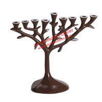 Classique Religieux Cuivre Antique 7 Branches Temple Bougeoir Menorah Église Menorah Bougeoir À La Main Fabricant