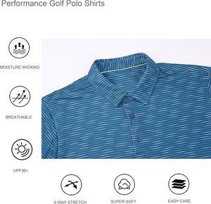 เสื้อโปโลผ้าฝ้ายระบายอากาศเข้ารูปสำหรับผู้ชายเสื้อโปโลแบบถักผ้าถักแบบปัก - Product Image 5