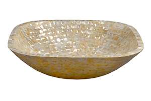 Lavabo de Baño de Lujo Moderno con Incrustaciones de Nácar, Ecológico, Color Personalizado, Tamaño Personalizado, Montaje de Grifo de un Solo Orificio, para Hogar y Hotel - Product Image 4