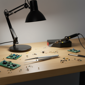 Pince à épiler Facom avec gaine en PVC, modèle incliné à 45° - Product Image 3