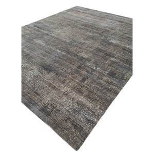 Tapis en laine noué à la main Uvenuti AKWL-13025(CM-01) gris et noir à motif abstrait pour la décoration de la maison, du salon et du couloir - Product Image 2