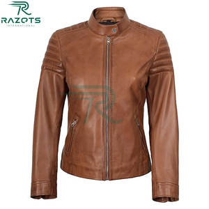 Chaqueta de Cuero Genuino para Mujer, Diseño Clásico 2025, Chaqueta de Cuero de Alta Calidad para Mujer de Pakistán - Product Image 5