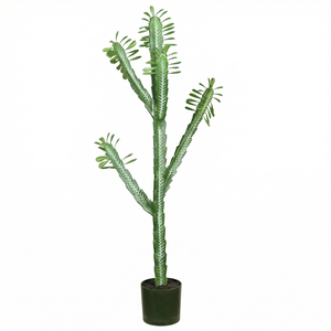 ต้นไม้ประดิษฐ์ยูโฟร์เบีย ไตรโกนา กระบองเพชรในกระถาง - Product Image 1