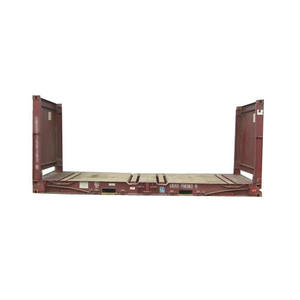 Contenedor de envío en seco plegable de estante plano de acero y acero Corten de 40 pies a la venta - Product Image 6