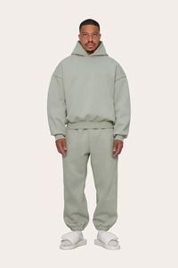 Sweat-shirts à capuche de haute qualité avec logo personnalisé, 450 g/m², poids lourd, 100 % coton, épaules tombantes - Product Image 4