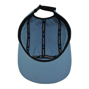Waterproof 5 Panel Camper Hat Embroidered Logo Flat Brim Custom Printed Inner <b>Tapes</b> Adjustable Closure Running Sporty Vietnam - Product Image 5
