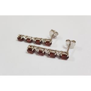 Classic Vintage White Garnet <b>Earrings</b> 18K Gold Plating <b>Stud</b> Hoop Styles Featuring Heart-shaped <b>Opal</b> Diamond Pearl Rose Gold Main - Product Image 4