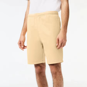 กางเกงเทนนิสสำหรับผู้ชายกางเกงขาสั้นผ้าซาตินระบายอากาศได้ดีปักลายทางแบบผูกเชือกเอวยางยืด - Product Image 5