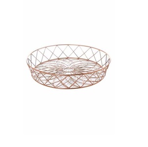 Panier à fruits en métal design, support décoratif moderne pour table à manger, comptoir de cuisine, élégant, durable, élégant - Product Image 1