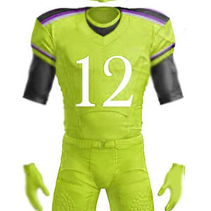 Conjunto de uniforme de fútbol con estampado de transferencia de calor para adultos, camisetas de fútbol americano, camiseta de fútbol americano para hombres - Product Image 4