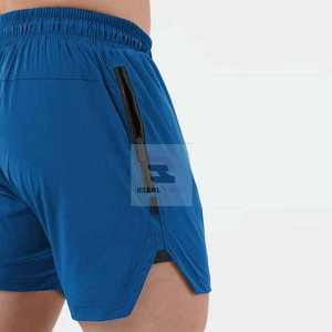 Pantalones Cortos Deportivos Cómodos para Hombre, de Spandex/Algodón, Sólidos, Casuales, Transpirables, con Logotipo Personalizado, Cintura Elástica, Antiarrugas - Product Image 3