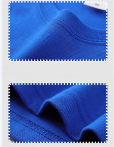 Haute qualité 180gsm 60% coton 40% Polyester col rond unisexe casual quotidien à manches courtes logo personnalisé T-shirt pour hommes - Product Image 4