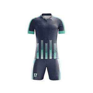 Camiseta de fútbol con impresión por sublimación de logotipo personalizado más vendida, camisetas de fútbol unisex con conjunto de pantalones cortos del proveedor de ropa deportiva COSH - Product Image 3