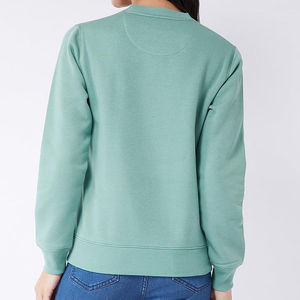 Sweat-shirts à manches longues et col rond pour femmes, vêtements de sport d'hiver, fabrication personnalisée 2026, 100% coton, coupe ample personnalisée - Product Image 3