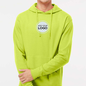 Sudadera con capucha bordada personalizada para hombre Sudadera con capucha de ajuste relajado de mezcla de algodón neón Independent Trading Co - Product Image 2