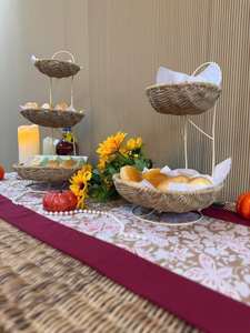 Panier de rangement en bambou naturel, option 2 étagères et 3 étagères - Product Image 4