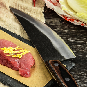 Venta al por mayor pedidos a granel personalizados OEM ODM servicio profesional fijo hoja afilada cuchillo Chef cuchillo cocina mango de madera - Product Image 4